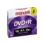 Maxell 4.7GB DVD+RW Media (3-pack) 634043