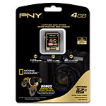 PNY 4GB SDHC Flash Memory Card, Class 4 P-SDHC4G4-