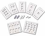 C2G Keystone Wall Plate, Ivory, 2-port,