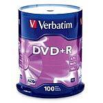 Verbatim 16x 4.7GB DVD+R Media (100-pack Spindle)