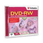 Verbatim 4X 4.7GB Branded DVD-RW Disc (Jewel Case)