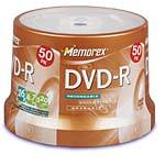 16x 4.7GB DVD-R Media (50-pack Spindle) 32025639