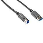 USB 3.0 Cable, USB Type A to USB Type B, M-M, 3.9f