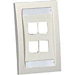 Panduit Faceplate for Surface Mount Box, Office Wh