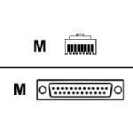 Digi RJ45/DB25 Male Converter Cable 76000195