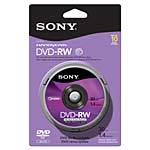 Sony 30M Camcorder DVD-RW Media (10-pack) 10DMW30R