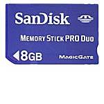8GB Memory Stick PRO Duo Flash Card SDMSPD-8192-A1