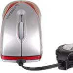 USB Optical Mini Mouse 800dpi with Retractable Cab