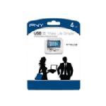 PNY 4GB Micro Sleek Attache USB 2.0 Flash Drive -
