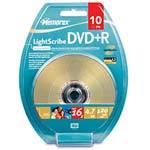 16x 4.7GB DVD+R LightScribe Media (10-pack Blister