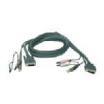 DVI-D Single Link + USB with Audio KVM Cable, 10ft