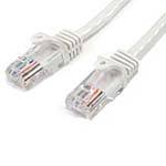 StarTech.com Cat5e Snagless Patch Cable, White,