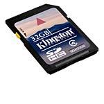 Kingston 32GB SDHC Flash Memory Card, Class 4