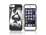 Iphone 5 Rubberized Plastic Cover - Ace Skull On G