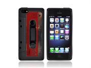 Black Cassette Apple Iphone 5 Crystal Rubbery Soft