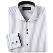 D'Amante Vertical Stripe Men's Dress Shirt